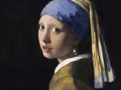 In Chevalier's fictional account, the character Griet is the model for Vermeer's painting.