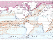 Re-colored (for readability by color blind persons) version of Ocean Currents and Sea Ice from Atlas of World Maps, United States Army Service Forces, Army Specialized Training Division. Army Service Forces Manual M-101 (1943).