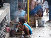 Street children in Cebu (Philippines).