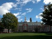 English: The upper courtyard of Davenport College in Yale University.