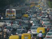 English: Traffic Jam in Delhi Français : Un embouteillage à Delhi