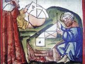 English: Westerner_and_Arab_practicing_geometry_15th_century_manuscript.