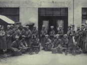 English: Bolshevik troops during the Russian Revolution. Español: Tropas bolcheviques durante la reovlución.