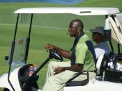 Michael Jordan on the golf course in 2007.