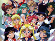 Main characters of Sailor Moon, a classic example of a magical girl anime and manga