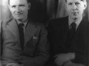 Christopher Isherwood (left) and W.H. Auden (right) photographed by Carl Van Vechten, February 6, 1939