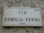 English: A street sign in Rome in honour of the Italian physicist Enrico Fermi. Magyar: Az Enrico Fermi utca Rómában Italiano: La via Enrico Fermi a Roma Português: Uma rua em Roma em homenagem a Enrico Fermi
