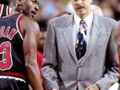 English: Chicago Bulls Michael Jordan and Phil Jackson 1997