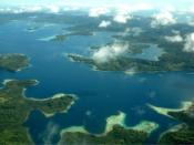 English: Aerial view of SOlomon Islands