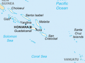 Map of the Solomon Islands