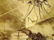 English: Alien tripod illustration by Alvim Corréa, from the 1906 French edition of H.G. Wells' 