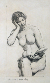 Kenyon Cox, Nude study, 1896, Kenyon Cox was a strong advocate of figurative art.