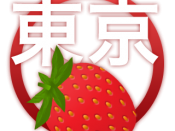 A graphic emblem, reminiscent of the Tokyo Mew Mew manga (the Japanese kana say 