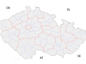 Map with districts.