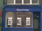 A recruitment agency shop window near Holborn, London