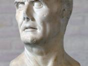 So-called “Marius”, free copy (probably augustean time) after a portrait of an important Roman from 2nd century BC. Because of many common details with the so-called « Sulla » (proportions, open mouth, large eyes), it is advanced that both statues (brothe