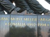 Somalia intervention on Marine Corps Memorial