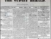 English: Cover of the first edition of the Sydney Morning Herald. Hrvatski: Novosti.