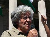 Michael Leunig speaks at Melbourne Gaza Protest