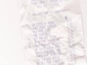 Waitrose receipt