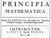 English: Isaac Newton: Principia Mathematica Español: Portada de una obra cumbre de la Revolución científica: los Principia Mathematica de Isaac Newton
