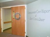 English: Front Door of Compassionate Care Hospice inpatient unit at Dover