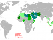Countries with Sharia rule.