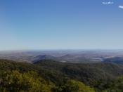 Panorama of the Darling Downs, looking South-West from Mount Kiangarow in the Bunya Mountains
