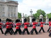 Changing of the Queen's Guard at the royal residence, Buckingham Palace