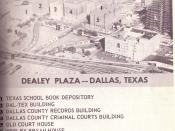 English: Picture of Dealey Plaza in downtown Dallas, Texas (USA) Warren Commission exhibit #876