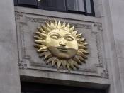 Sun Building - 9 Bennetts Hill, Birmingham - sun sculpture