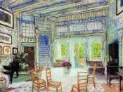 Столовая в доме доктора Вангеля. 1905 Эскиз декорации к драме Г. Ибсена 