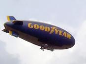 One of The Goodyear Tire and Rubber Company's blimp fleet