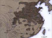 The Chinese Qin empire in 210 BC
