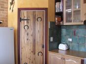 The Rustic Pantry Door Complete - Strawbale House Build in Redmond Western Australia