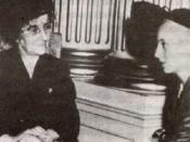 Evita Perón first lady of the Argentina and Golda Meir, israelian politician and future prime minister of Israel, 9th of April 1951.