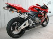 2006 Honda CBR600RR in red/black. Camera used was a Nikon Coolpix 5000.