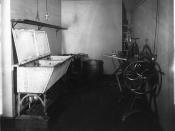 Laundry equipment photographed by Troy in 1912 for Martha Van Rensselaer for use in ...