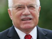 Václav Klaus, president and former prime minister of the Czech Republic