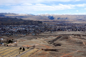 Thermopolis, Wyoming, viewed from Roundtop Mountain; Nikon D80, Nikon 17-35mm/f2.8, 31mm, f/25, 1/80s, ISO 500.