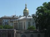 The New Jersey State House in Trenton is the seat of the New Jersey Legislature.