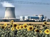 Original Image: :Image:Nuclear Power Plant.jpg Obtained free of copyright from Anna Gomez, Nuclear Energy Institute, Media@nei.org 9/227/2005 - Typical two-unit nuclear power plant with cooling tower, turbine building and reactor containment buildings sho