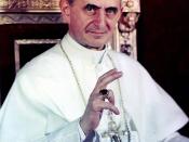 English: picture of pope paul VI Español: fotografia del papa pablo VI