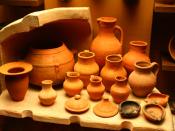 Golden Horde ceramic ware from State Historical Museum, Moscow Français : Céramiques datant de la Horde d'Or, Musée historique d'État de Moscou, Russie