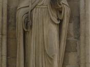 English: Statue of King Henry VI on the West Front of Salisbury Cathedral, UK.