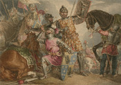 King Henry VI, part III, act II, scene III, Warwick, Edward, and Richard at the Battle of Towton
