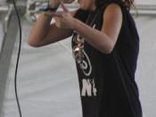 Lady Sovereign playing live at the 2006 Coachella Valley Music and Arts Festival