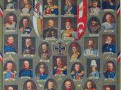 English: Postcard depicting the leaders of the Central Powers.