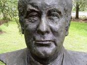 English: Bust of the twenty-first Prime Minister of Australia en:Gough Whitlam by sculptor Victor Greenhalgh located in the en:Prime Minister's Avenue in the Ballarat Botanical Gardens. Photo taken by WikiTownsvillian
