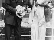 English: American actors Lionel Barrymore (1878-1954) and Irene Fenwick (1887-1936)